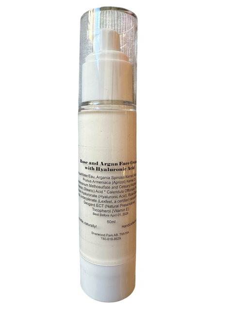 Rose & Argan Face Cream with Hyaluronic Acid